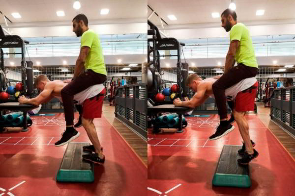 Подъем на носки осликом Подъем на носки осликом