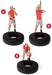 Сендбег, кувалда и автопокрышка: тренируем руки и торс Сендбег, кувалда и автопокрышка: тренируем руки и торс