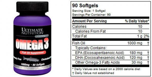 Omega 3 от Ultimate Nutrition Omega 3 от Ultimate Nutrition