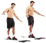 Тренировка во дворе: бордюры, камни, девушки и соседи по дому